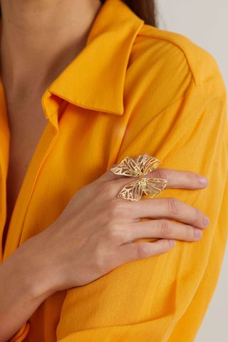 Jennifer Fisher + Butterfly Gold-Plated Ring