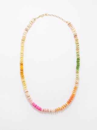 Anni Lu + Fantasy Beaded 18kt Gold-Plated Necklace