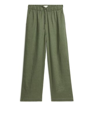 Arket + Linen Drawstring Trousers