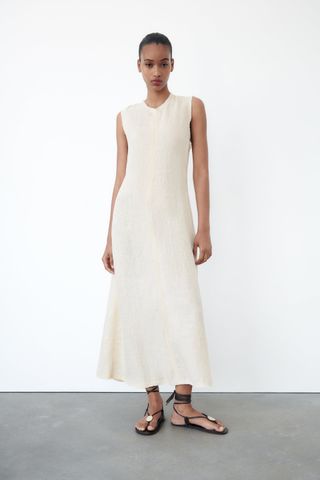 Zara + Linen Midi Dress