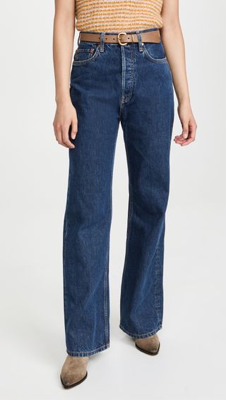 RE/DONE + 70s Ultra High Rise Wide Leg Jeans