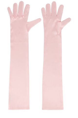 The Bar + The Bar Silk Gloves in Rose