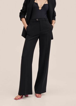 Mango + Wide Leg Suit Pants