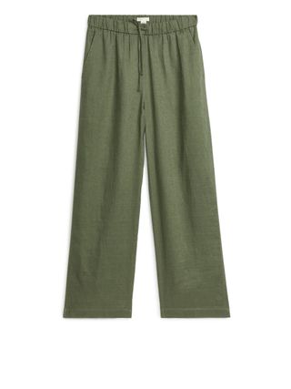 Arket + Linen Drawstring Trousers