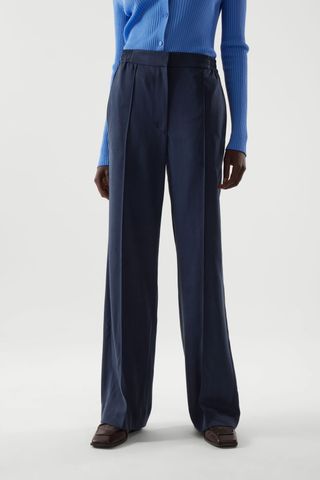 COS + Wide-Leg Elasticated Waist Trousers