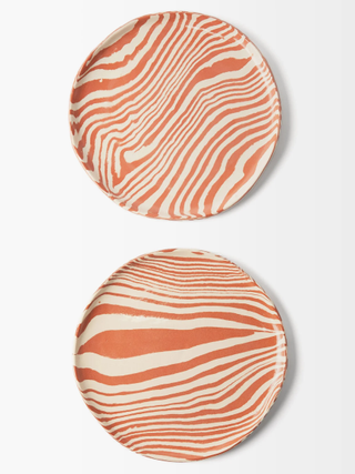 Henry Holland Studio + Marble-Effect Earthenware Dinner Plates