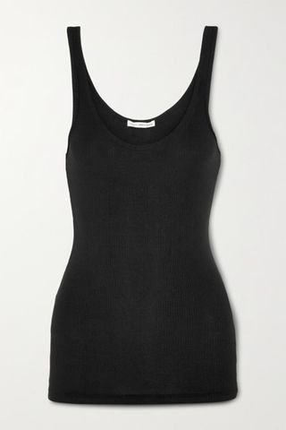 James Perse + The Daily Ribbed Stretch-Cotton Tank