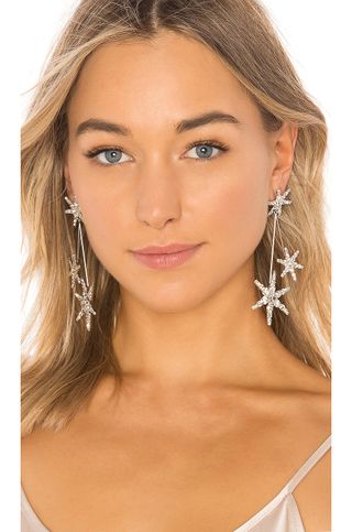 Jennifer Behr + Borealis Earrings in Crystal