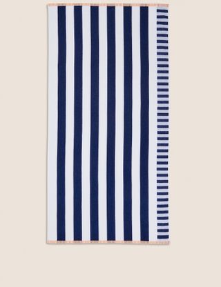 Marks and Spencer + Pure Cotton Striped Beach Towel