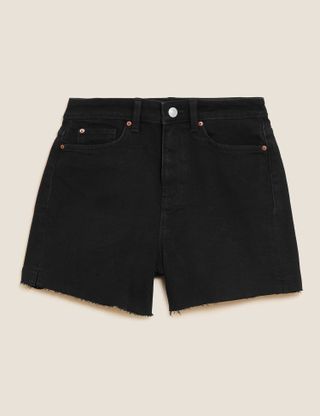 M&S Collection + Denim Mom High Waisted Shorts