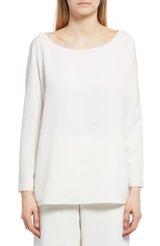 The Row + Penny Boat Neck Top