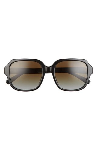 Coach + 53mm Gradient Rectangular Sunglasses