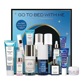 Sunday Riley + Go to Bed With Me Complete Anti Aging Evening Routine Set