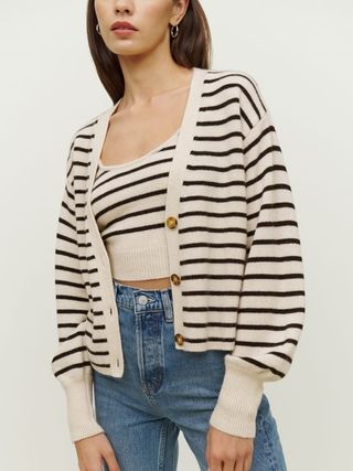 Reformation + Varenne Cashmere Tank and Cardi Set