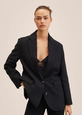 Mango + Oversized Suit Blazer