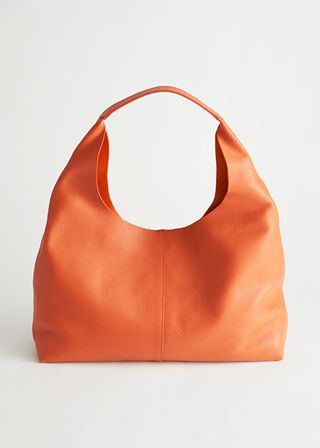 & Other Stories + Grainy Leather Tote Bag