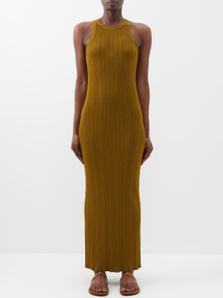 Totême + Ribbed-Jersey Maxi Dress