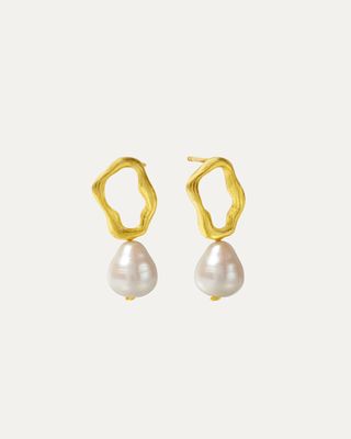 Ottoman Hands + Gloria Pearl Stud Earrings