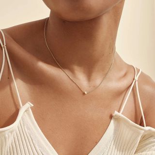 Edge of Ember + Victoria Diamond Marquise Necklace