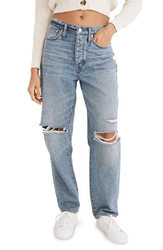 Madewell + The Dadjean Destroyed Edition Jeans