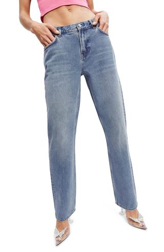 Reformation + Addison Low Rise Relaxed Straight Leg Jeans