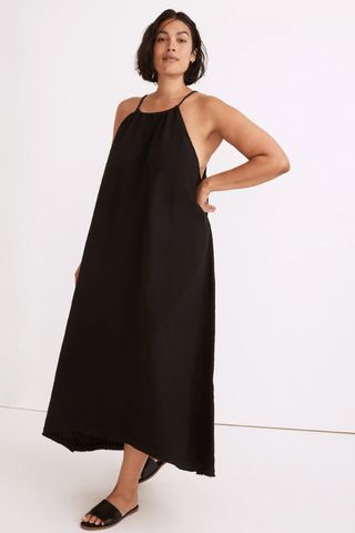 Madewell + High-Neck Cover-Up Maxi Dress