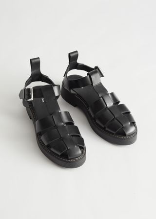 & Other Stories + Chunky Leather Gladiator Sandals