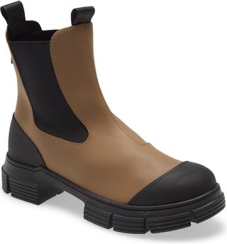 Ganni + Recycled Rubber Chelsea Rain Boot