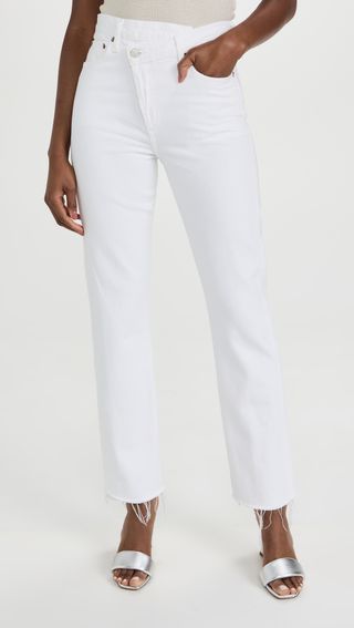 Agolde + Criss Cross Straight Jeans
