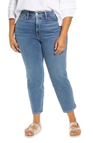Madewell + High Waist Slim Straight Jeans