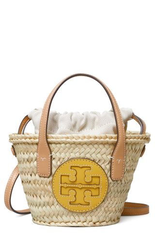 Tory Burch + Ella Mini Straw Basket Bag