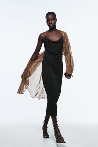Zara + Flowy Strappy Dress