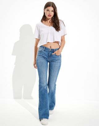 American Eagle + Ne(x)t Level Low-Rise Flare Jeans