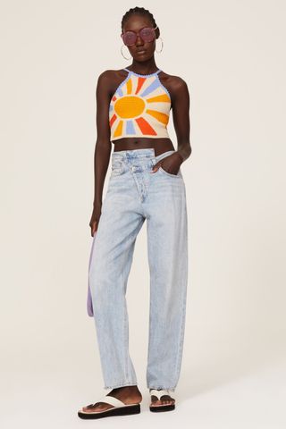 Sandro + Soleil Crop Top