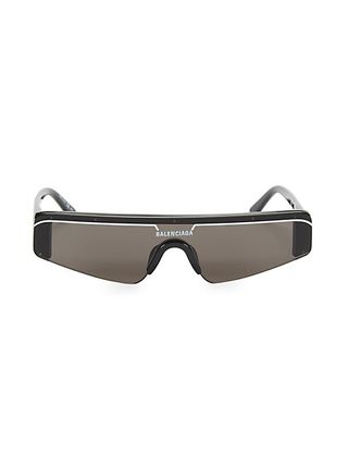 Balenciaga + 99mm Angular Shield Sunglasses