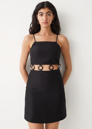 & Other Stories + Fitted O-Ring Mini Dress