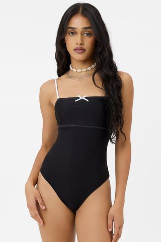 Gigi x Frankies Bikinis + 23 One Piece Swimsuit in Black White
