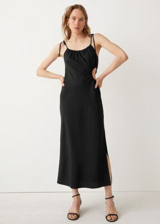 & Other Stories + Strappy Cut-Out Midi Dress