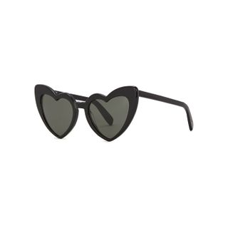 Saint Laurent + Sl181 Loulou Heart-Frame Sunglasses