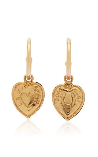 Jennifer Behr + Cari Gold-Plated Hoop Earrings