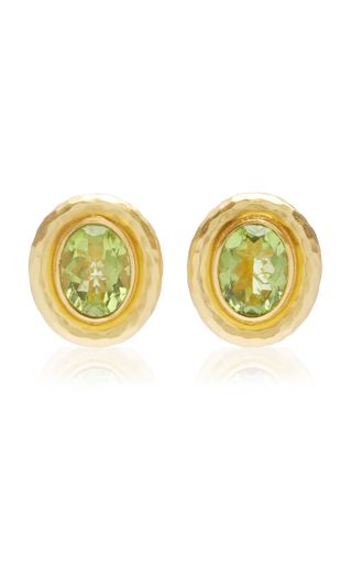 Valére + Paros 24k Gold-Plated Brass Quartz Earrings