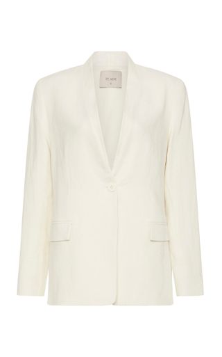 St. Agni + Linen Cutout Blazer