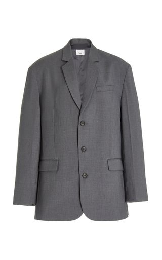 The Frankie Shop + Gelso Oversized Woven Blazer