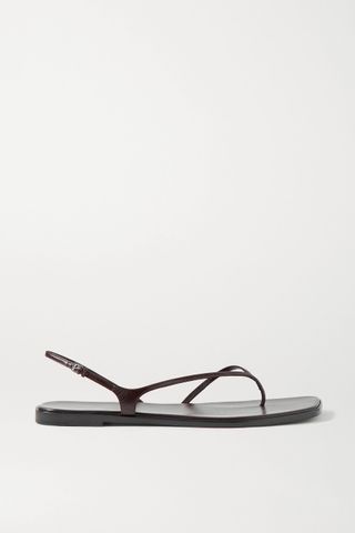 The Row + Constance Leather Slingback Sandals