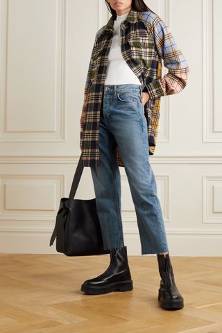 RE/DONE + 70s High Rise Stove Pipe Straight-Leg Jeans
