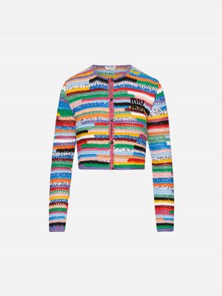 Miu Miu + Cotton Crochet Jacket