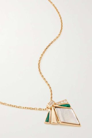 L'Atelier Nawbar + The Nathalie 18-Karat Gold Multi-Stone Necklace
