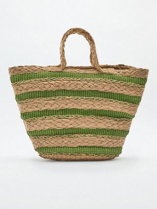 Zara + Striped Basket