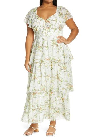 Chelsea28 + Floral Tiered Maxi Dress