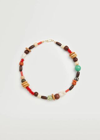 Mango + Wooden Bead Necklace